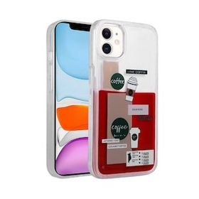 Zore Apple iPhone 11 Desenli Sıvılı Drink Silikon Kapak Kılıf