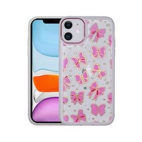Zore Apple iPhone 11 Figürlü Desenli Işıltılı Sert Sos Kapak Kılıf