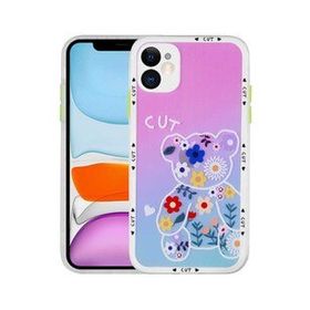 Zore Apple iPhone 11 Kamera Korumalı Desenli Sert Hess Kapak Kılıf
