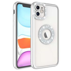 Zore Apple iPhone 11 Kamera Korumalı Taş Süslemeli Arkası Şeffaf Asya Kapak Kılıf