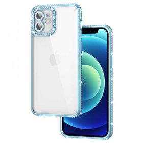 Zore Apple iPhone 11 Kamera Korumalı Taşlı Mina Kapak Kılıf