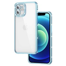 Zore Apple iPhone 11 Kamera Korumalı Taşlı Mina Kapak Kılıf