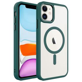 Zore Apple iPhone 11 Kılıf Wireless Şarj Özellikli Krom Magsafe Silikon Kapak