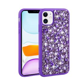 Zore Apple iPhone 11 Parlak Taşlı Tasarım Linea Kapak Kılıf