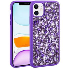 Zore Apple iPhone 11 Parlak Taşlı Tasarım Linea Kapak Kılıf