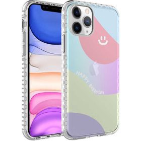 Zore Apple iPhone 11 Pro Airbag Kenarlı Renkli Desenli Silikon Elegans Kılıf