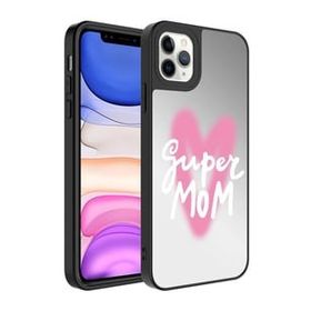 Zore Apple iPhone 11 Pro Max Aynalı Desenli Kamera Korumalı Parlak Mirror Kapak Kılıf