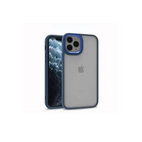 Zore Apple iPhone 11 Pro Max Flora Kapak Mavi Cep Telefonu Kılıfı