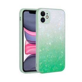 Zore Apple iPhone 11 Renk Geçişli Mermer Desenli Sert Silikon Granit Kapak Kılıf