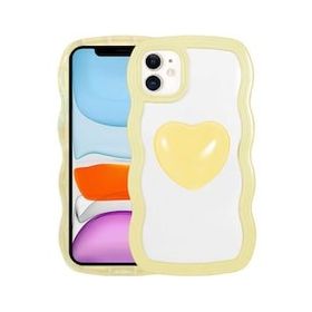 Zore Apple iPhone 11 Renkli Kalp Figürlü Ponçik Kapak Kılıf