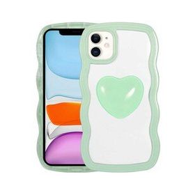 Zore Apple iPhone 11 Renkli Kalp Figürlü Ponçik Kapak Kılıf