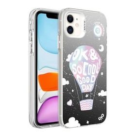 Zore Apple iPhone 12 Desenli Silver Sert Kapak Kılıf