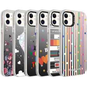 Zore Apple iPhone 12 Desenli Silver Sert Kapak Kılıf