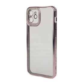 Zore Apple Iphone 12 Kamera Korumalı Taşlı Mina Kapak Kılıf