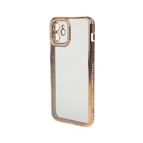Zore Apple Iphone 12 Kamera Korumalı Taşlı Mina Kapak Kılıf