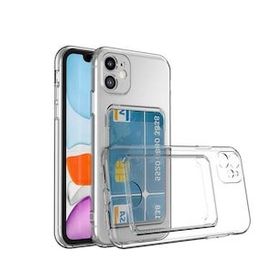 Zore Apple Iphone 12 Kartlıklı Şeffaf Setra Clear Silikon Cep Telefonu Kılıfı