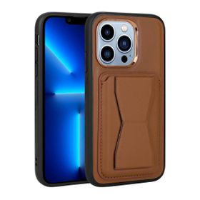 Zore Apple iPhone 12 Kartlıklı Standlı ​Pu Deri Memo Kapak Kılıf