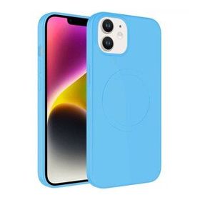 Zore Apple iPhone 12 Magsafe Wireless Şarj Özellikli Pastel Renk Silikon Plas Kapak Kılıf