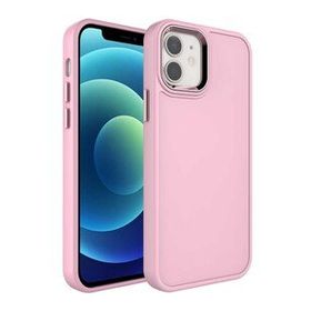 Zore Apple iPhone 12 Metal Çerçeve Buton Tasarımlı Sert Botox Kapak Kılıf