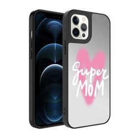 Zore Apple iPhone 12 Pro Aynalı Desenli Kamera Korumalı Parlak Mirror Kapak Kılıf
