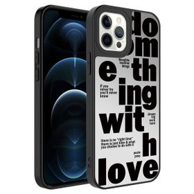 Zore Apple iPhone 12 Pro Aynalı Desenli Kamera Korumalı Parlak Mirror Kapak Kılıf
