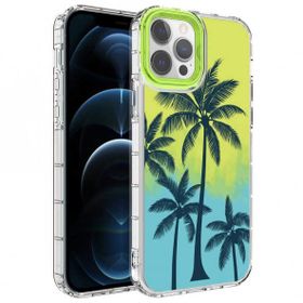 Zore Apple iPhone 12 Pro Kamera Korumalı Renkli Desenli Sert Silikon Korn Kapak Kılıf
