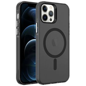 Zore Apple iPhone 12 Pro Magsafe Şarj Özellikli Buzlu Transparan C-Pro Sert Kapak Kılıf