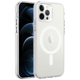 Zore Apple iPhone 12 Pro Magsafe Şarj Özellikli Buzlu Transparan C-Pro Sert Kapak Kılıf