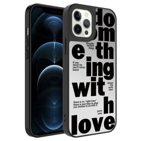 Zore Apple iPhone 12 Pro Max Aynalı Desenli Kamera Korumalı Parlak Mirror Kapak Kılıf