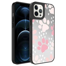 Zore Apple iPhone 12 Pro Max Aynalı Desenli Kamera Korumalı Parlak Mirror Kapak Kılıf