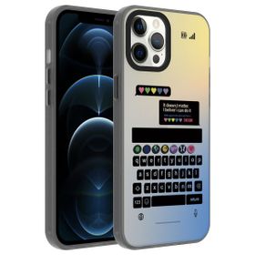 Zore Apple iPhone 12 Pro Max Desenli Dragon Sert Kapak Kılıf
