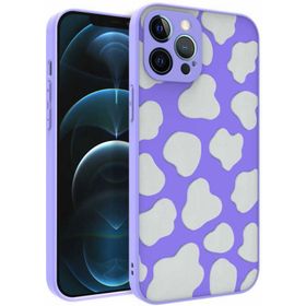 Zore Apple iPhone 12 Pro Max Desenli Kamera Korumalı Parlak Nora Kapak Kılıf