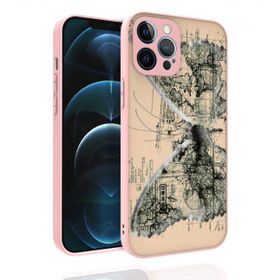 Zore Apple iPhone 12 Pro Max Desenli Kamera Korumalı Parlak Nora Kapak Kılıf