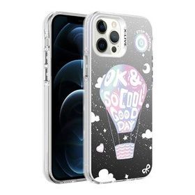 Zore Apple iPhone 12 Pro Max Desenli Silver Sert Kapak Kılıf