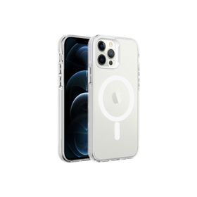 Zore Apple iPhone 12 Pro Max Magsafe Şarj Özellikli Buzlu Transparan C-Pro Sert Kapak Kılıf