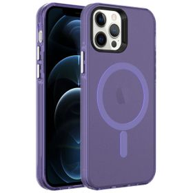 Zore Apple iPhone 12 Pro Max Magsafe Şarj Özellikli Buzlu Transparan C-Pro Sert Kapak Kılıf