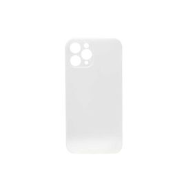 Zore Apple iPhone 12 Pro Max Uyumlu 1.Kalite PP Silikon Beyaz Cep Telefonu Kılıfı