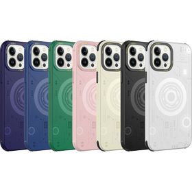 Zore Apple iPhone 12 Pro Max Uyumlu Derin Mor Wireless Şarj Özellikli Desenli Hot Kapak Kılıf