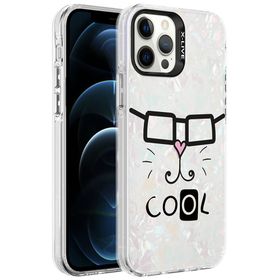 Zore Apple iPhone 12 Pro Mermer Desenli Marbello Kapak Kılıf