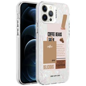 Zore Apple iPhone 12 Pro Mermer Desenli Marbello Kapak Kılıf
