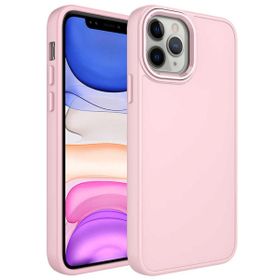 Zore Apple iPhone 12 Pro Metal Çerçeve Buton Tasarımlı Silikon Luna Kapak Kılıf