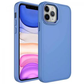 Zore Apple iPhone 12 Pro Metal Çerçeve Buton Tasarımlı Silikon Luna Kapak Kılıf