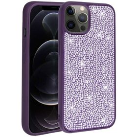 Zore Apple iPhone 12 Pro Parlak Taşlı Tasarım Ston Kapak Kılıf