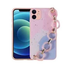 Zore Apple Iphone 12 Simli Desenli El Askılı Tutacaklı Elsa Silikon Cep Telefonu Kılıfı