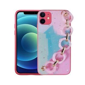Zore Apple Iphone 12 Simli Desenli El Askılı Tutacaklı Elsa Silikon Cep Telefonu Kılıfı