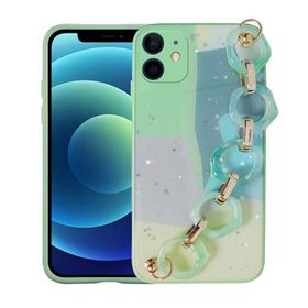 Zore Apple Iphone 12 Simli Desenli El Askılı Tutacaklı Elsa Silikon Cep Telefonu Kılıfı