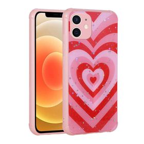 Zore Apple Iphone 12 Simli Desenli Kamera Korumalı Parlak Popy Kapak Kılıf