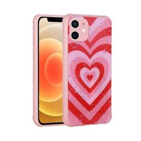 Zore Apple Iphone 12 Simli Desenli Kamera Korumalı Parlak Popy Kapak Kılıf