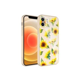 Zore Apple iPhone 12 Uyumlu Kamera Korumalı Desenli Sert Silikon Epoksi Kapak NO2 Cep Telefonu Kılıfı