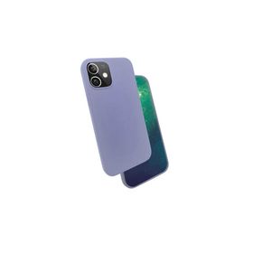 Zore Apple iPhone 12 Uyumlu Lila Silk Silikon Kılıf